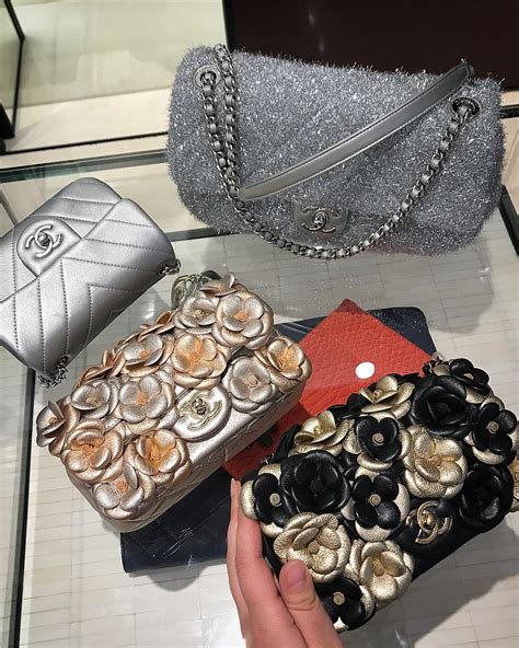 chanel inspired flower clutch